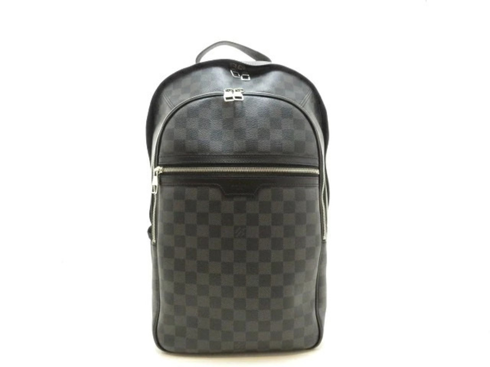 LOUIS VUITTON Michael Backpack Damier Graphite Black